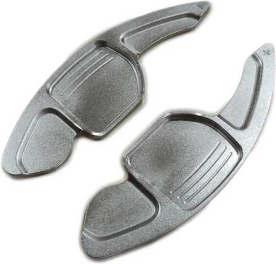 Carner Paddles Shift Αλουμινίου για Audi A3 2013-2016 / A4 2013-2016 / A5 2013-2016 Ασημί 2τμχ