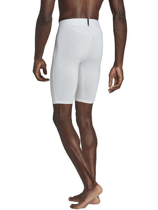 adidas Techfit Aeroready Ανδρικό Αθλητικό Κολάν Κοντό Λευκό