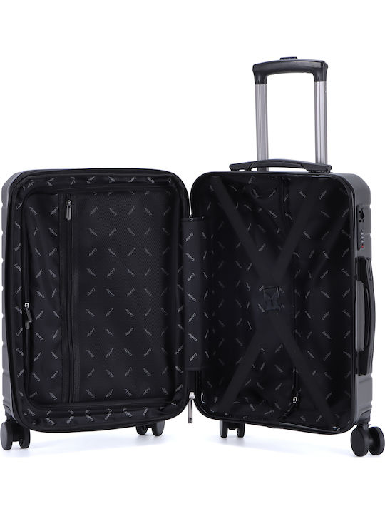 Lavor Medium Travel Suitcase Hard Gray with 4 Wheels Height 66cm 1-601