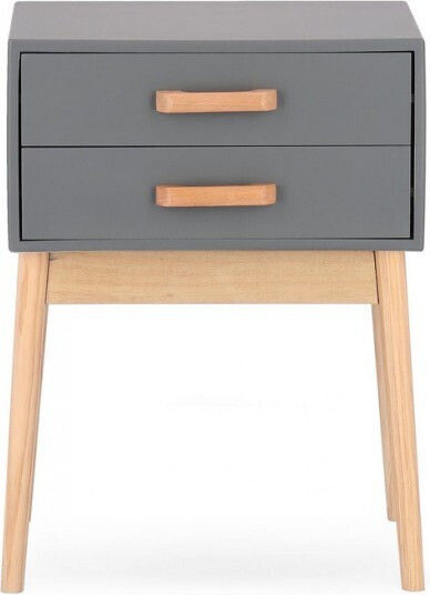 Ordinary Wooden Grey Bedside Table 43x30x58.5cm Ordinary Wooden Grey Bedside Table 43x30x58.5cm