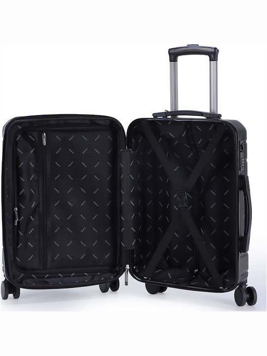 Lavor Medium Hard Black Suitcase With 4 Wheels Height 66cm