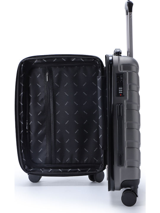 Lavor Cabin Travel Suitcase Hard Gray with 4 Wheels Height 55cm