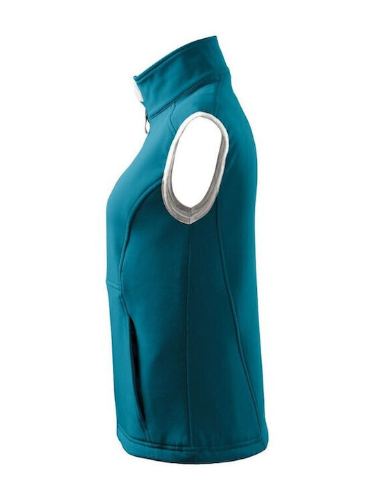Softshell Γυναικείο Αμάνικο Μπουφάν Μπλε