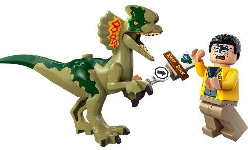LEGO Jurassic World 30th Anniversary Dilophosaurus Ambush pentru 6+ Ani
