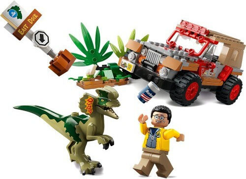 LEGO Jurassic World 30th Anniversary Dilophosaurus Ambush pentru 6+ Ani