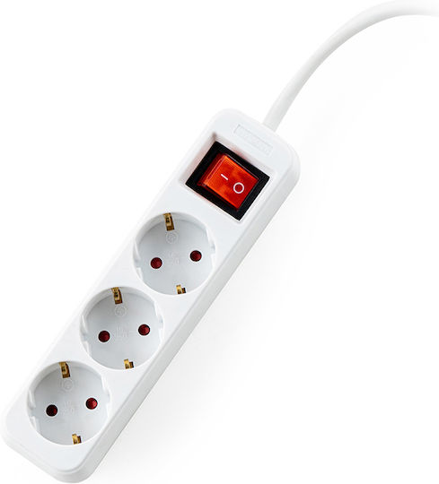 Muhler Power Strip 3 Positions with Switch and Cable 1.5m