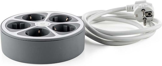Muhler Power Strip 5 Positions with Switch and Cable 1.5m