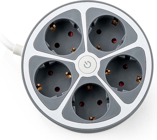 Muhler Power Strip 5 Positions with Switch and Cable 1.5m