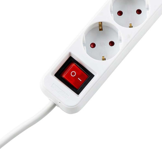 Muhler Power Strip 6 Positions with Switch and Cable 1.5m