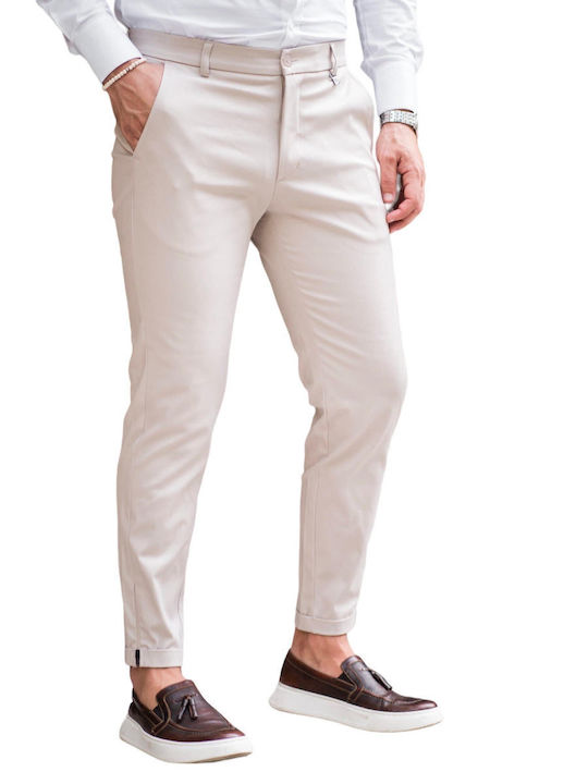 VITTORIO ALTO-ECRU TROUSERS