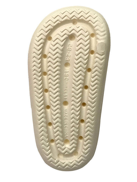Kinder Badeschlappen Beige
