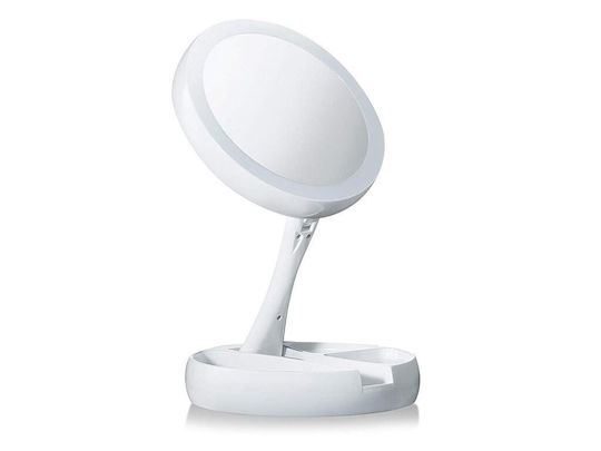 Makeup Mirror Tabletop with Light White