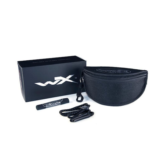 Wiley X Shooting Glasses Vapor Comm 2.5 Set of 3 Lenses with UV Protection & Anti-Scratch Coating Black