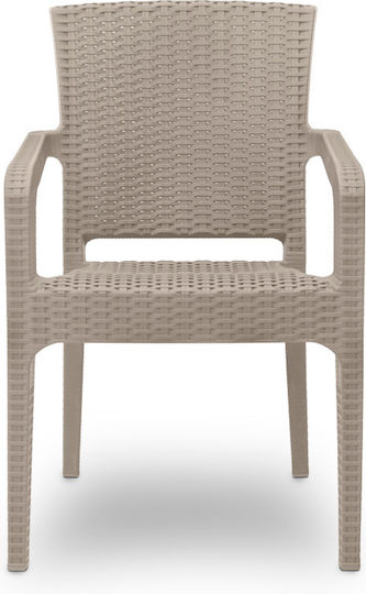 Garden & Outdoor Furniture Set Callan 5 Pieces Cappuccino