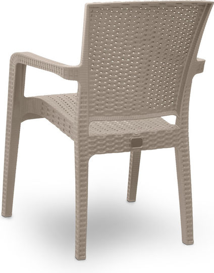 Garden & Outdoor Furniture Set Callan 5 Pieces Cappuccino