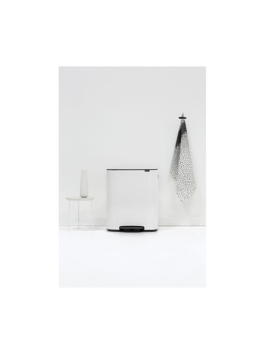Brabantia Waste Bin Waste Plastic with Pedal White 30lt 1pcs 1003188