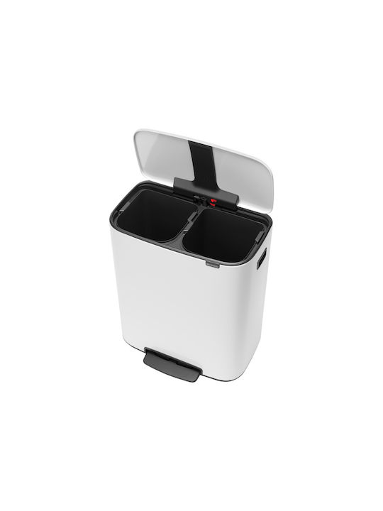 Brabantia Waste Bin Waste Plastic with Pedal White 30lt 1pcs 1003188