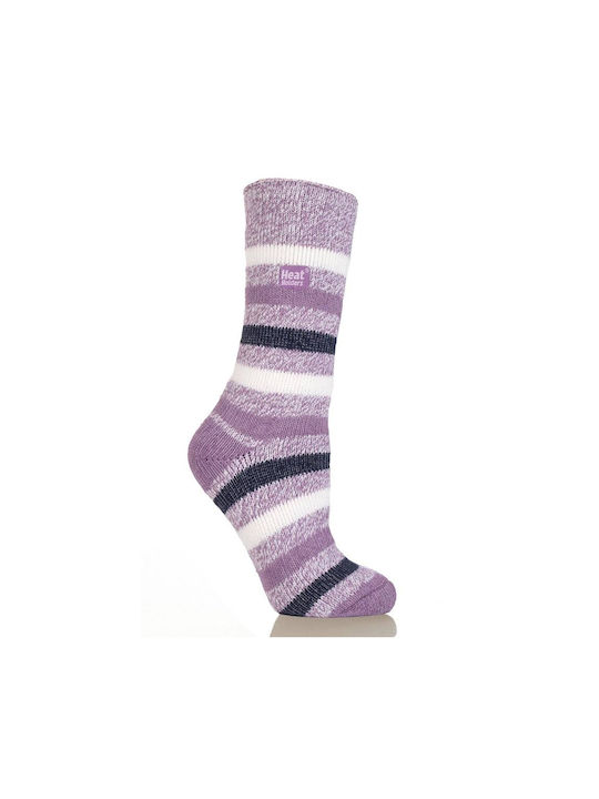 Heat Holders Women's Patterned Socks Purple