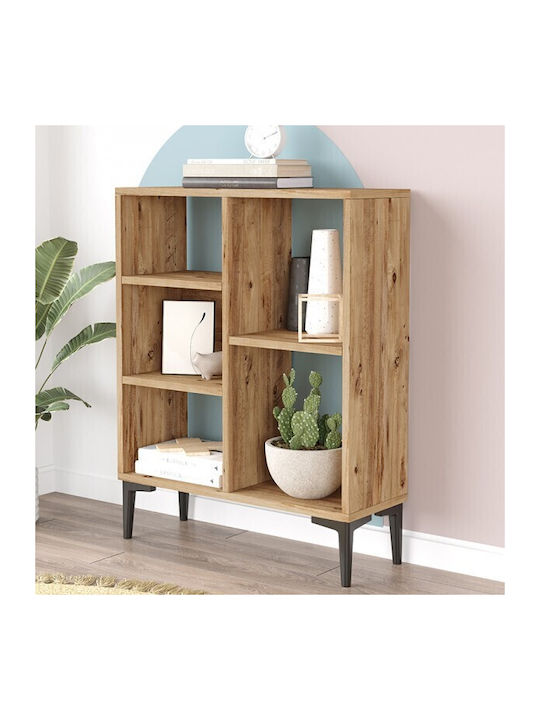 Bookshelf Neville Beige 69x25x87.6cm