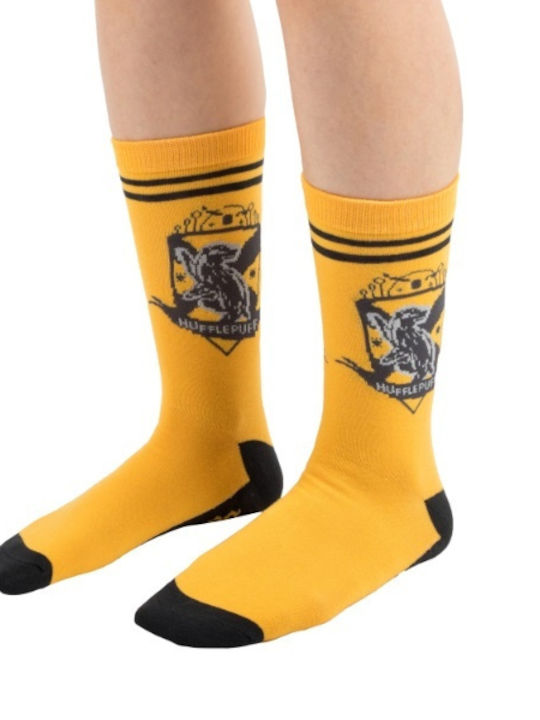 Cinereplicas Harry Potter Hufflepuff Unisex Κάλτσες Κίτρινες 3 Pack