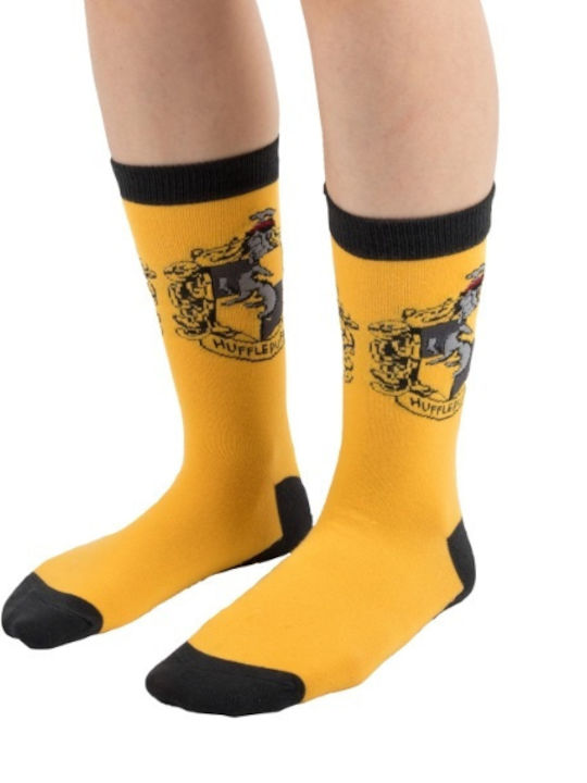 Cinereplicas Harry Potter Hufflepuff Unisex Κάλτσες Κίτρινες 3 Pack