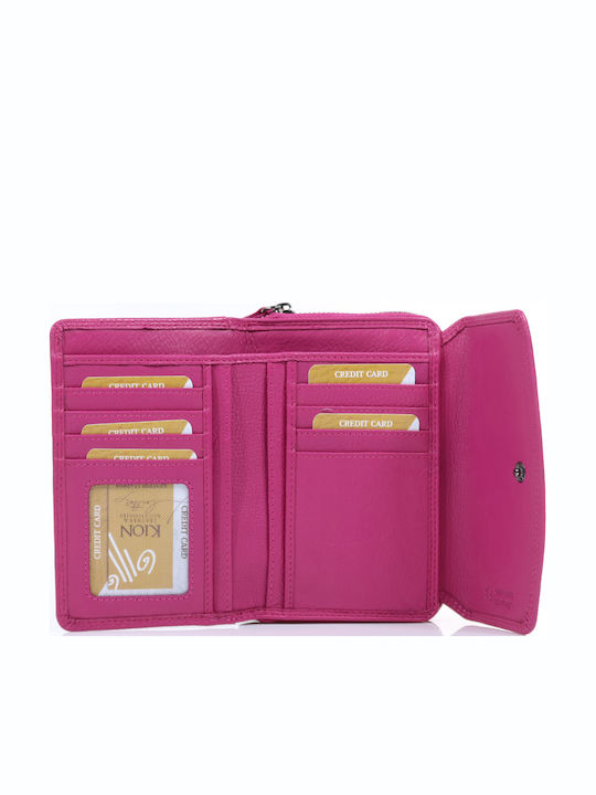 371 Large Leather Women's Wallet Classic Fuchsia