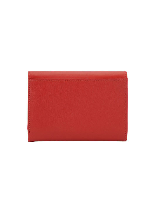 Ginis ONS2-R Small Leather Women's Wallet Red