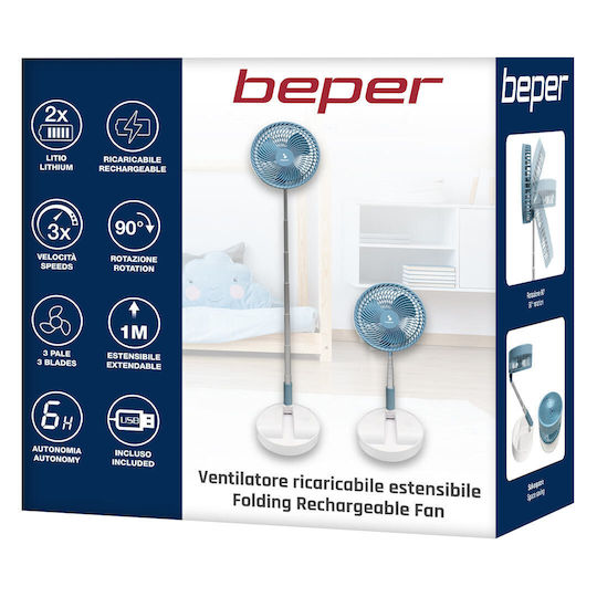 Beper P206VEN450 Ανεμιστηράκι USB 50W Γαλάζιο