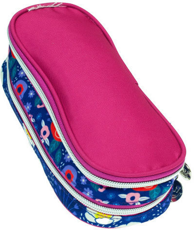 Hallmark Zebra Pencil Case 1pcs with 2 Compartments Multicolored