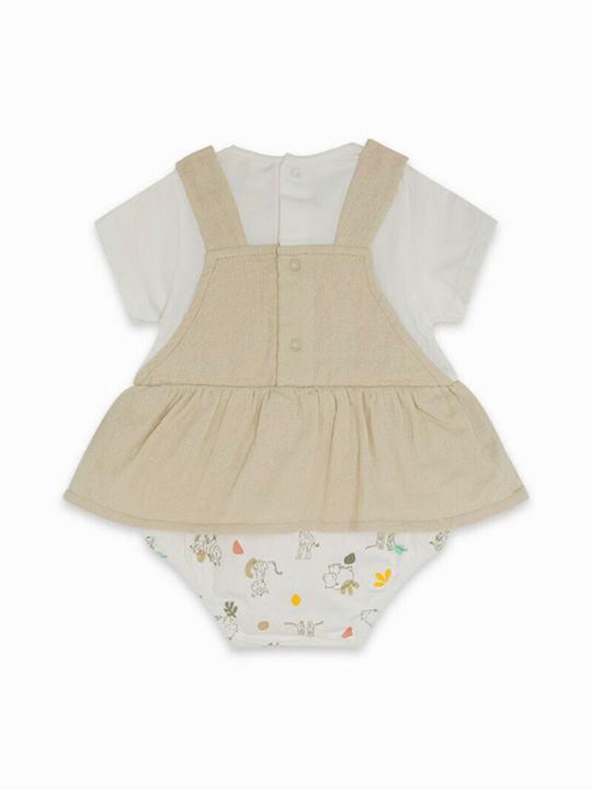 Tuc Tuc Baby Bodysuit Set Short-Sleeved Beige