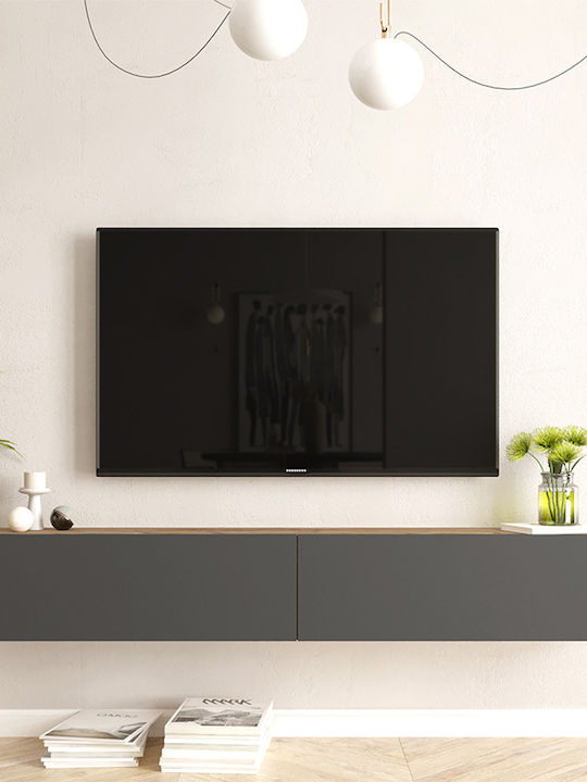 TV Stand Dello Gray L180xD31.6xH29.6cm