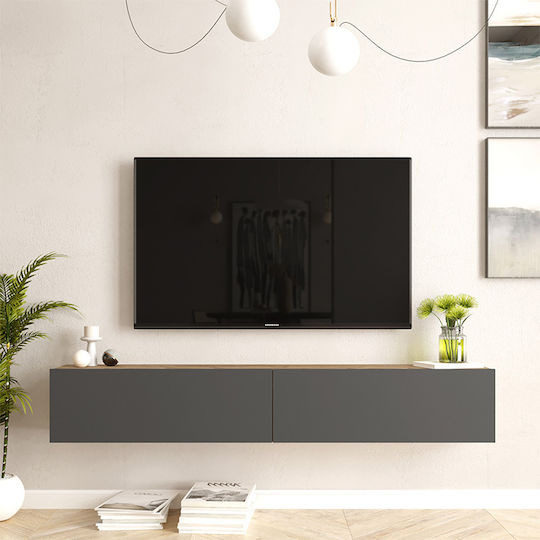 TV Stand Dello Gray L180xD31.6xH29.6cm