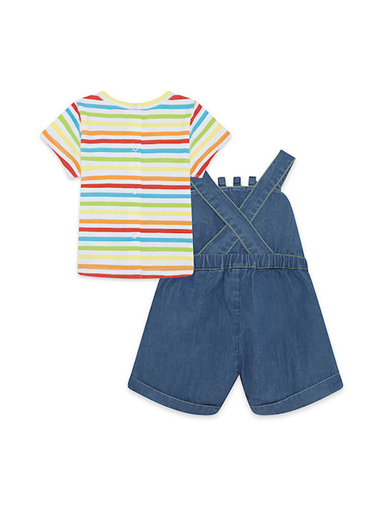 Tuc Tuc Baby Bodysuit Set Short-Sleeved with Pants Blue