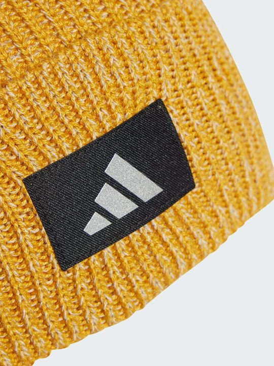 Performance Beanie Unisex Σκούφος Πλεκτός σε Κίτρινο χρώμα
