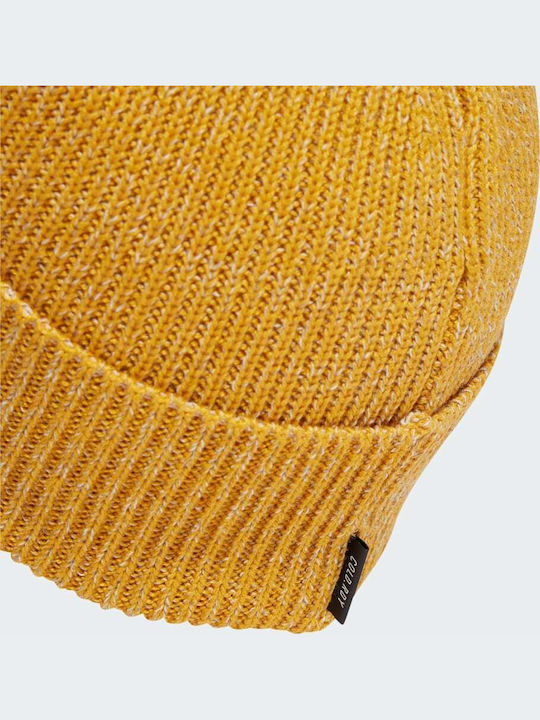 Performance Beanie Unisex Σκούφος Πλεκτός σε Κίτρινο χρώμα