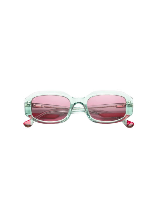 Woodys Barcelona Aless Women's Sunglasses with C5 Plastic Frame and Pink Lens