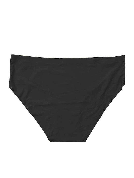 Damen Slip Nahtlos Schwarz