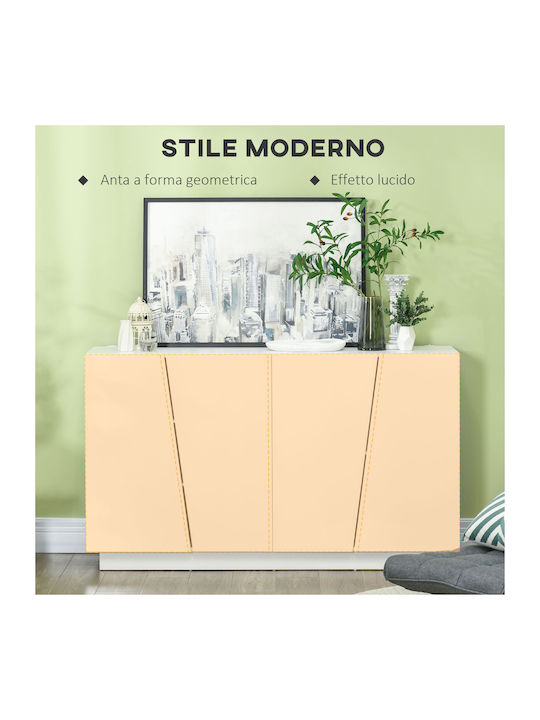 Sideboard Wooden White 150x40x88cm