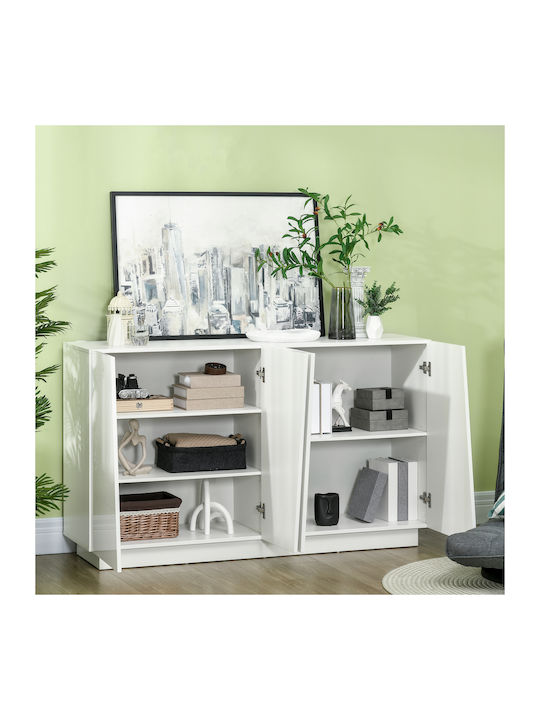 Sideboard Wooden White 150x40x88cm