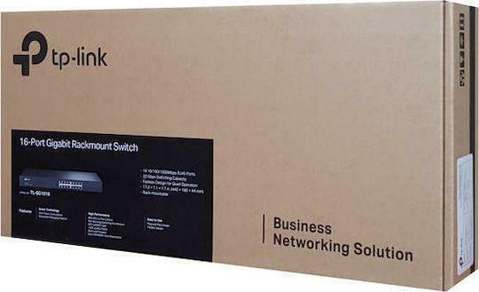 TP-LINK TL-SG1016 v16 Unverwaltet L2 Switch mit 16 Ports Gigabit (1Gbps) Ethernet
