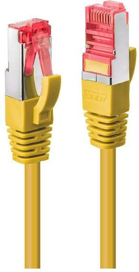 Lindy S/FTP Кат.6 (Gigabit) Мрежов Кабел Ethernet 1м Жълт