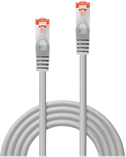 Lindy S/FTP Cat.6 (Gigabit) Καλώδιο Δικτύου Ethernet 2m Γκρι