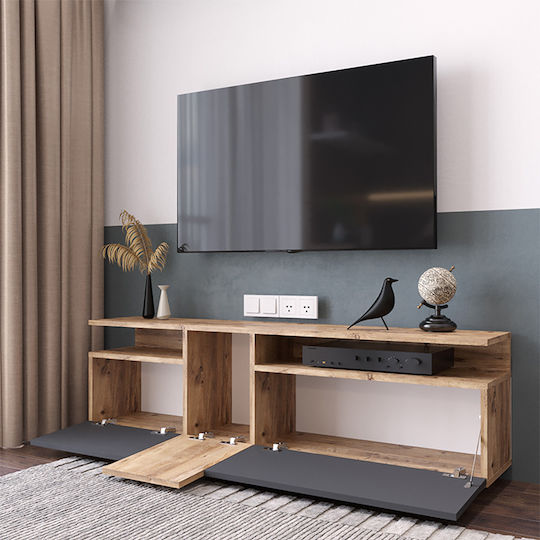 Elana Επιδαπέδιο Sonoma / Ανθρακί 150x29.5x46.3εκ. Elana Επιδαπέδιο Sonoma / Ανθρακί 150x29.5x46.3εκ.