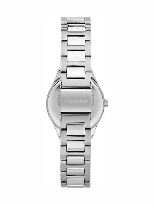 Trussardi T-sky Damen Uhr mit Silber Metallarmband