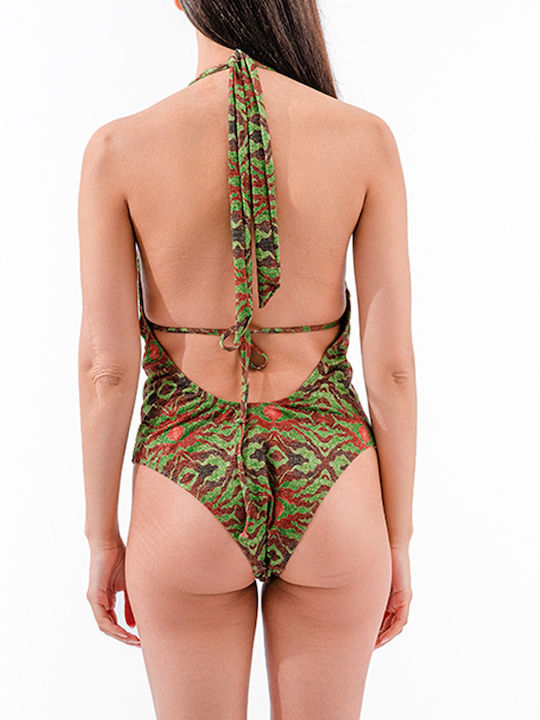 Bluepoint Open Back Padded Swimsuit Multicolour