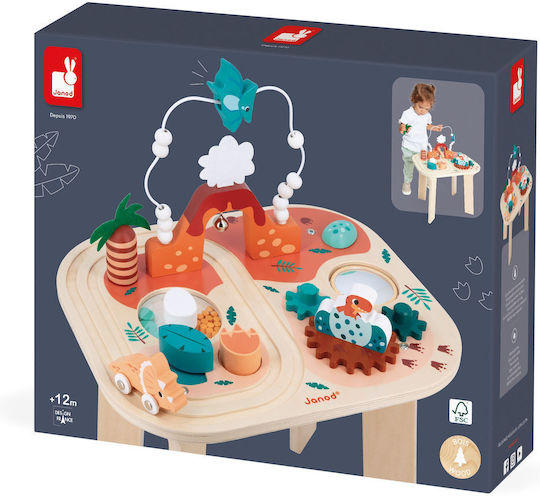 Janod Activity Table Dino made of Wood with Sounds for 12++ Months