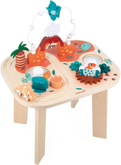 Janod Activity Table Dino made of Wood with Sounds for 12++ Months
