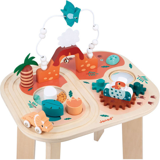 Janod Activity Table Dino made of Wood with Sounds for 12++ Months