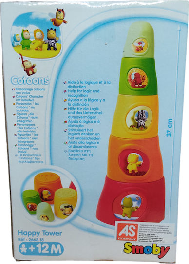 Smoby Aktivitätswürfel Cotoons Happy Tower für 12++ Monate