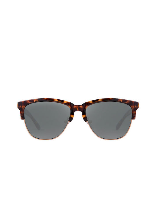 Hawkers Sunglasses with Brown Tartaruga Frame and Gray Lenses Green Bottle Classic